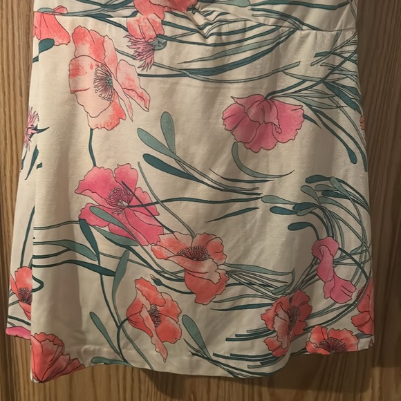 Vintage 50s 60s garbar floral playsuit styled swimsuit Union made - Picture 4 of 15